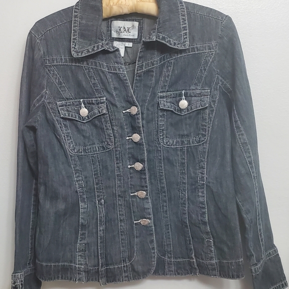 Ladies Denim Waist Jacket LAL Live A Little Size S - Picture 1 of 12